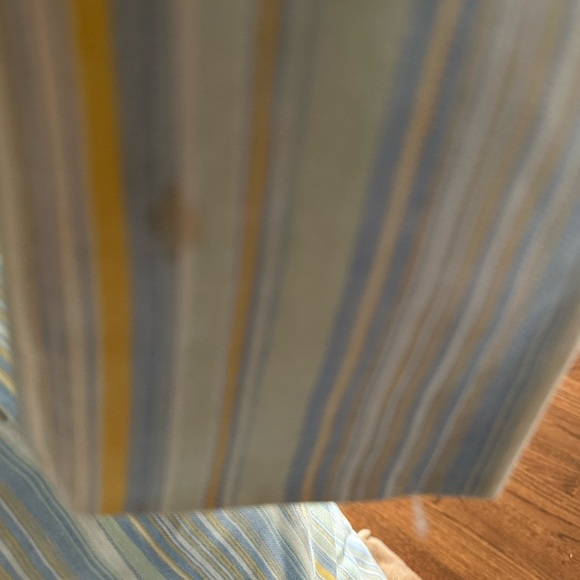 VINTAGE Salvatore Ferragamo 100% Linen Striped Skirt Set Multicolored Sz 10 - Picture 5 of 9